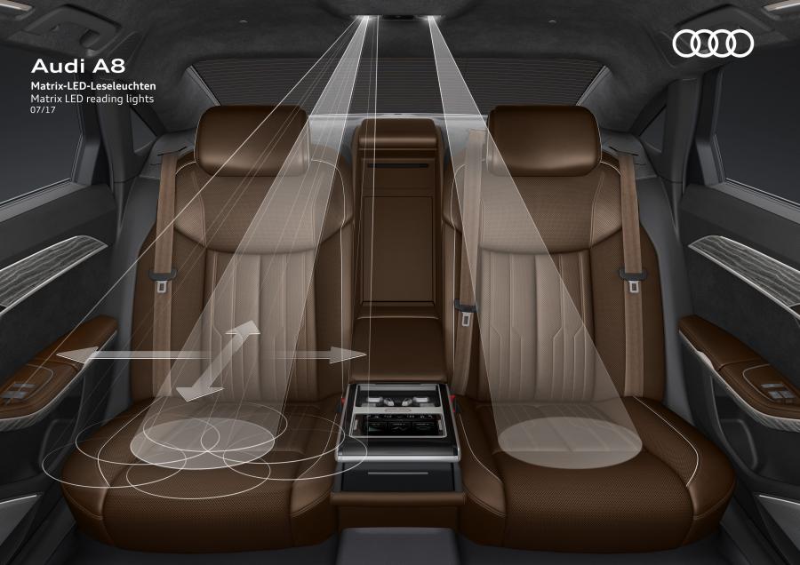 Интерьер Audi A8 50 TDI Quattro (D5) 2017 года  (WW) (фото 72 из 89)
